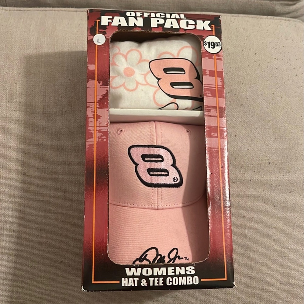 Dale Earnhardt 3 Winner’s Circle Official Fan Pack Hat & Tee Combo Size Large